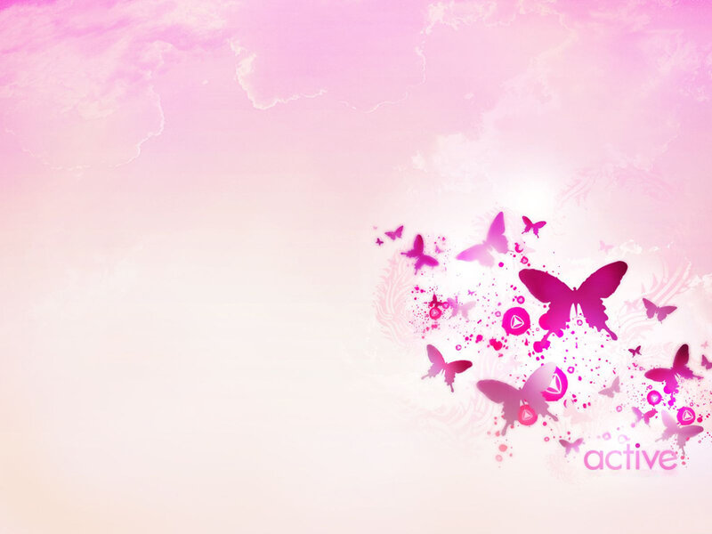pink butterfly wallpaper