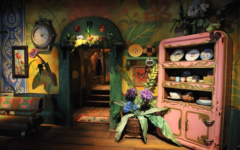 Pink Cabinet in Room