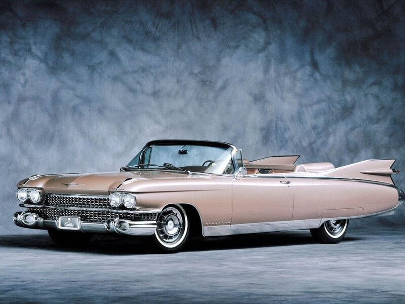 Pink Cadillac Convertible — Dramatic, Photograph, Car