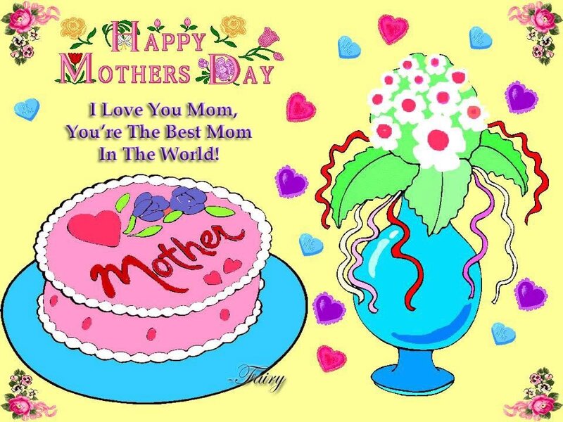 Pink Cake and Flowers