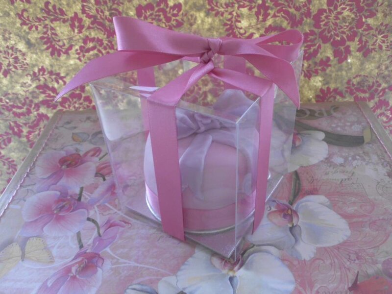 Pink Cake in Box