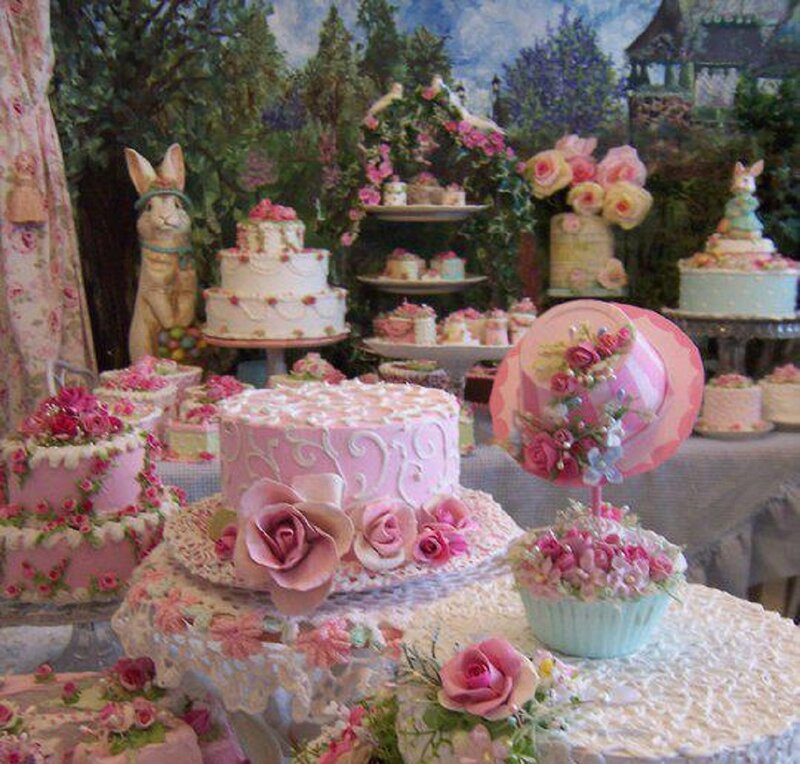 Pink Cakes and Pastries
