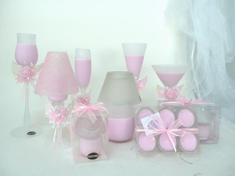 Pink Candle Set