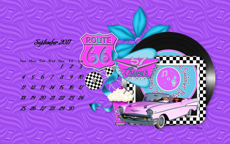 Pink Car on Calendar