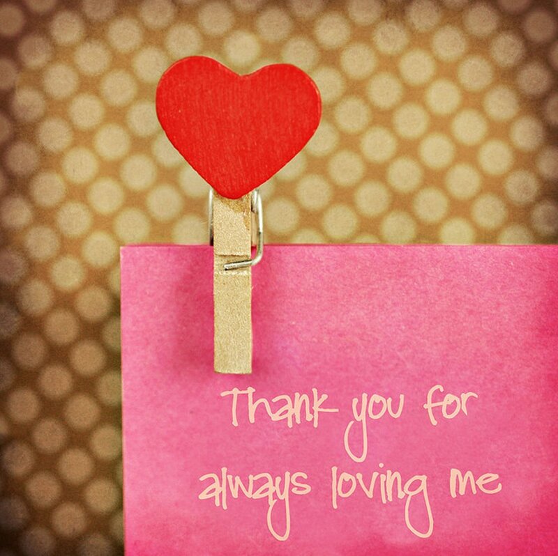 Pink Card with Heart Clip
