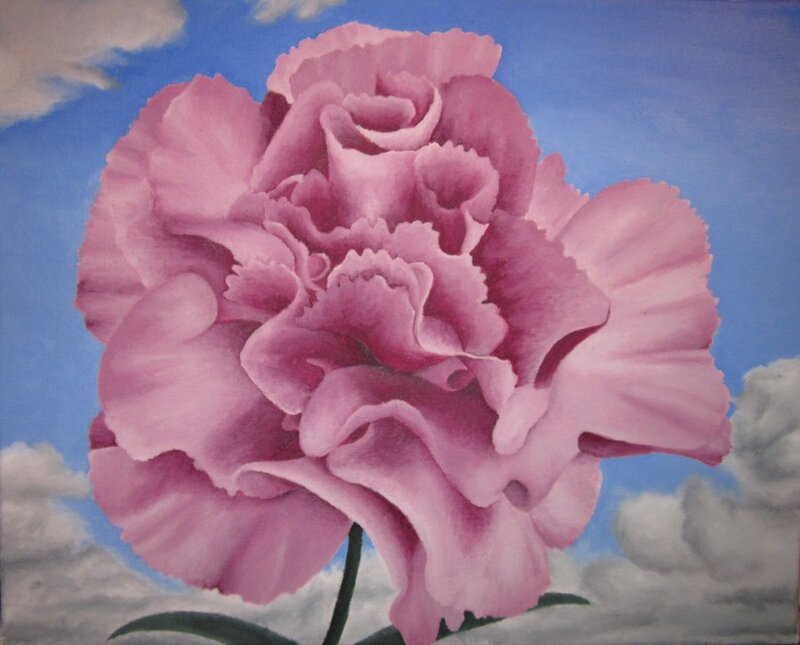 Pink Carnation Flower — Serene, Afternoon