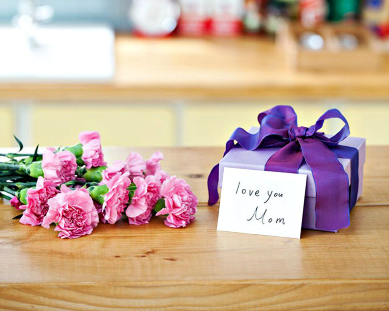 Pink Carnations and Gift