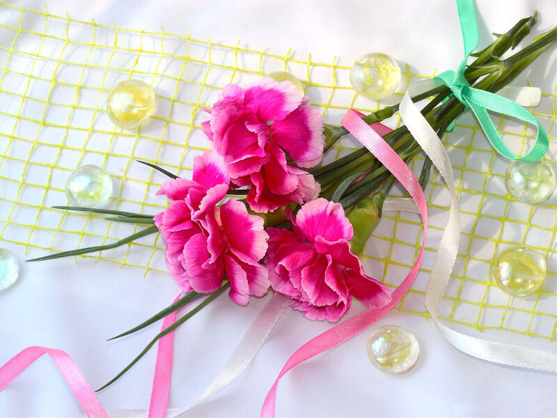 Pink Carnations Bouquet — Calm