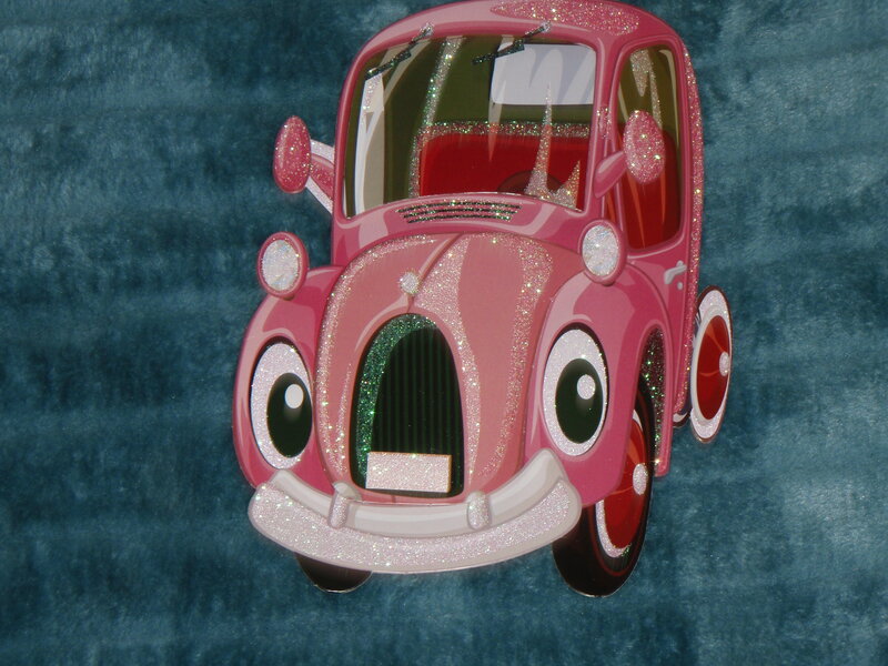Pink Cartoon Car