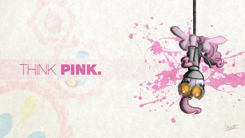 Pink Cartoon Character — Playful