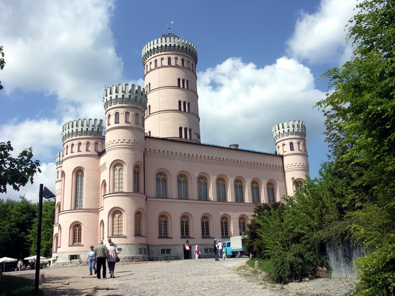 Pink Castle with Towers — Serene