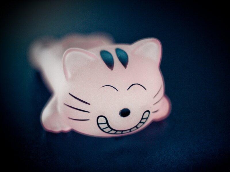 Pink Cat Figurine