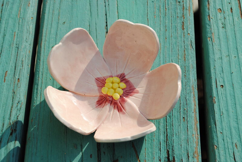Pink Ceramic Flower
