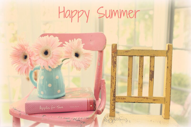 Pink Chair with Flowers