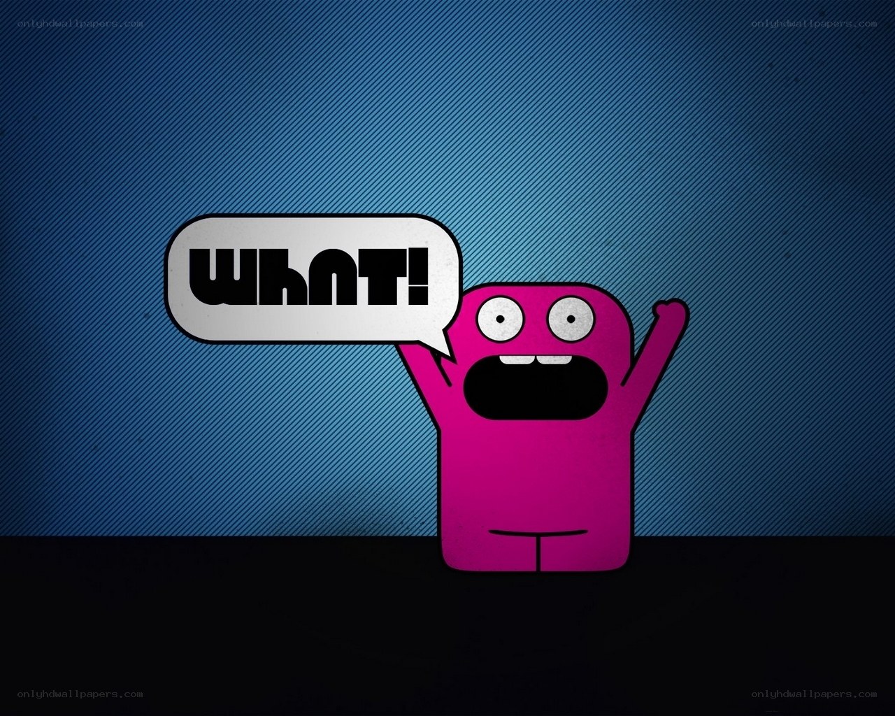 pink character saying what