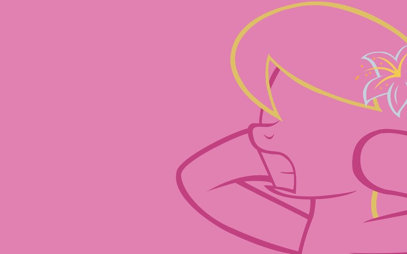 pink character with flower
