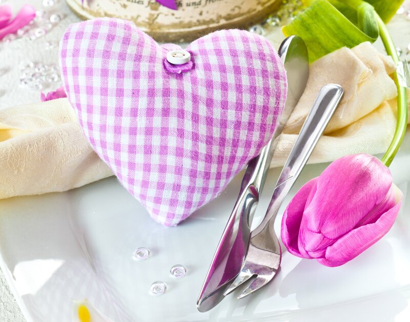Pink Checkered Heart