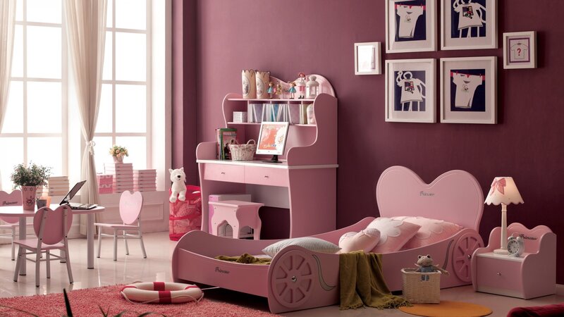 Pink Children's Bedroom — Calm