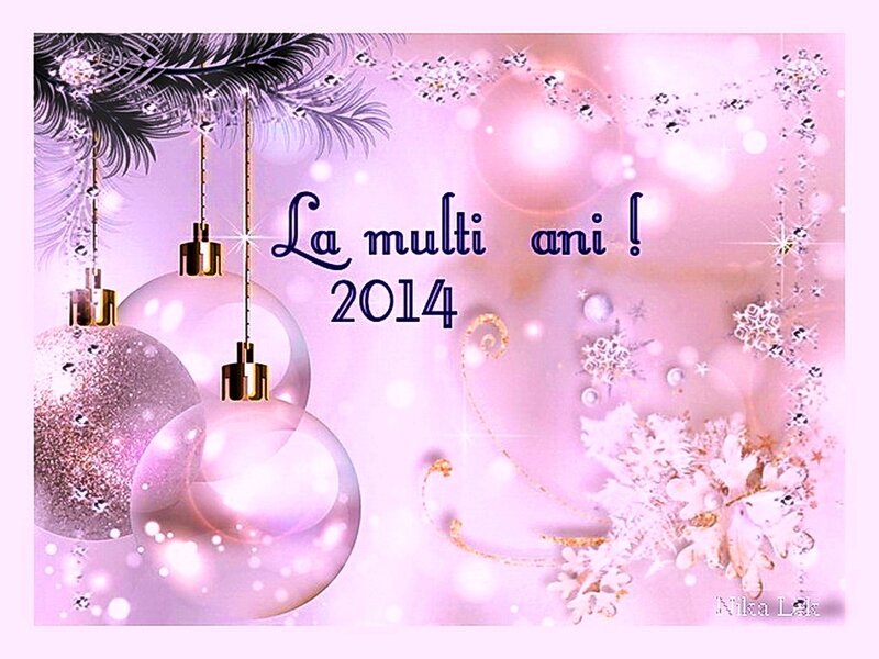 Pink Christmas Ornaments — Festive, Winter, Digital Art