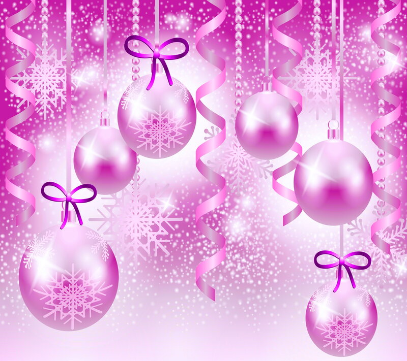 Pink Christmas Ornaments — Festive, Winter