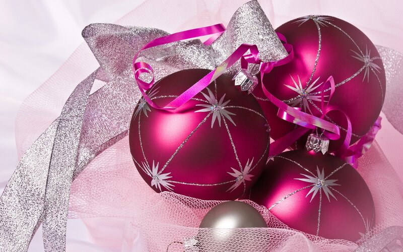 Pink Christmas Ornaments