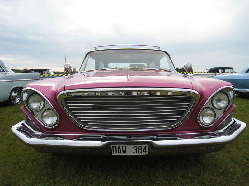 Pink Chrysler Car