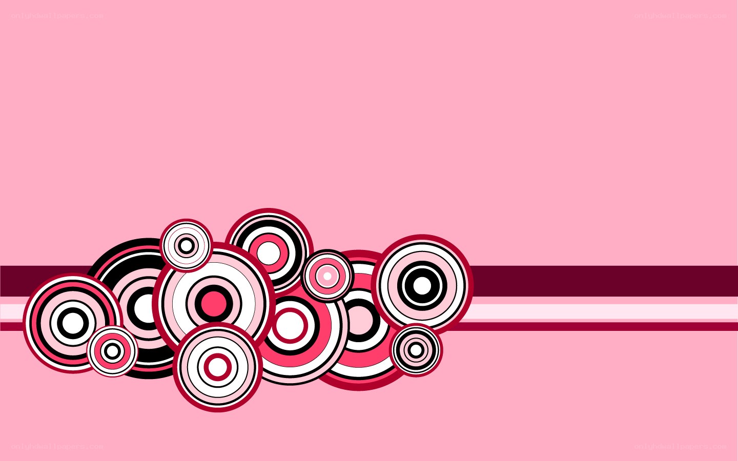 pink circles abstract design