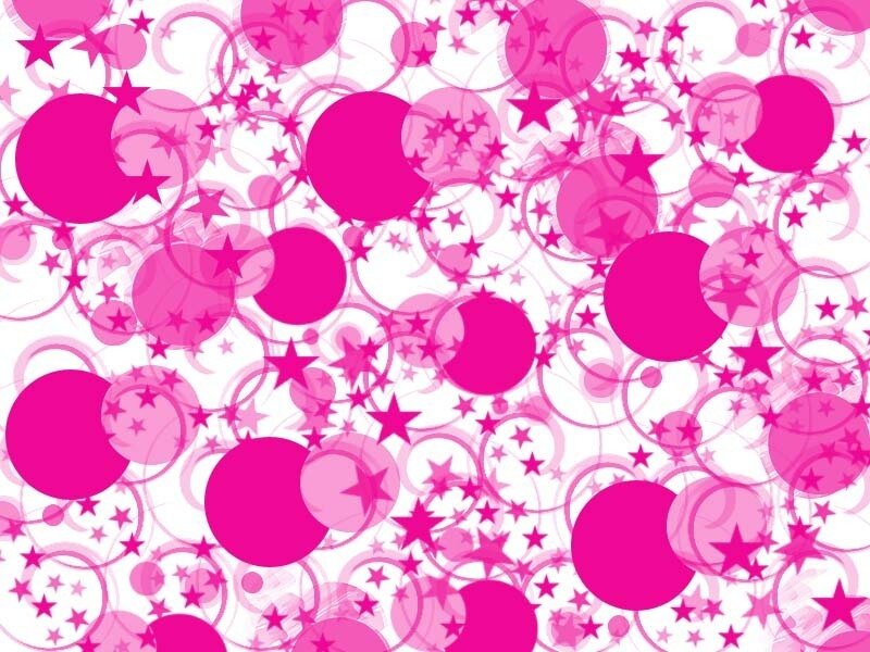 pink circles and stars pattern
