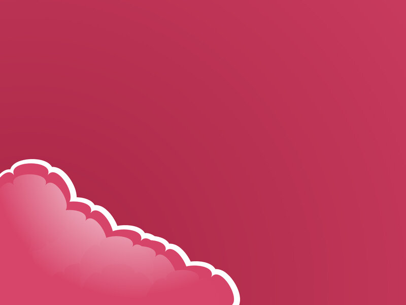Pink Cloud Shape