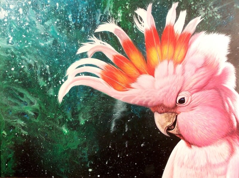 Pink Cockatoo with Crest