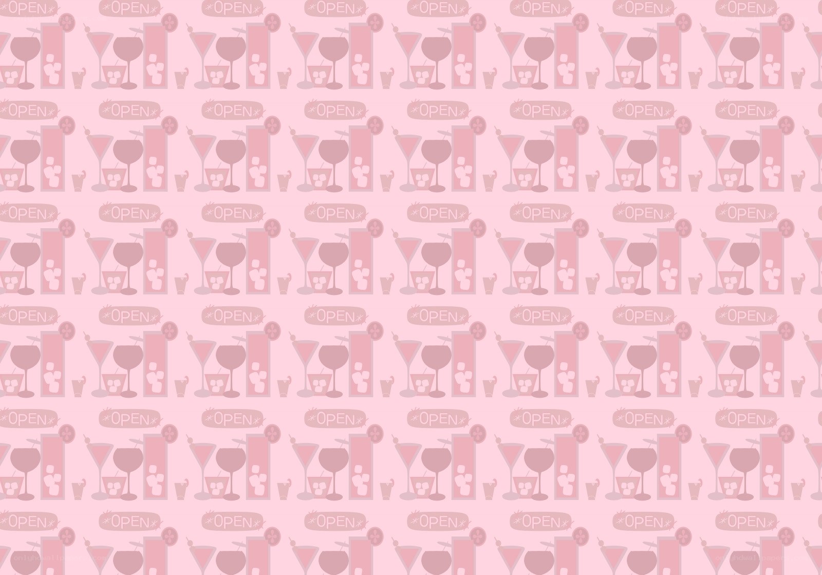 pink cocktail pattern