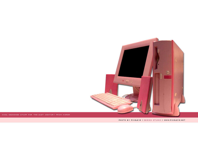pink computer set