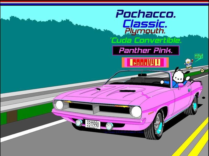 Pink Convertible Car — Groovy