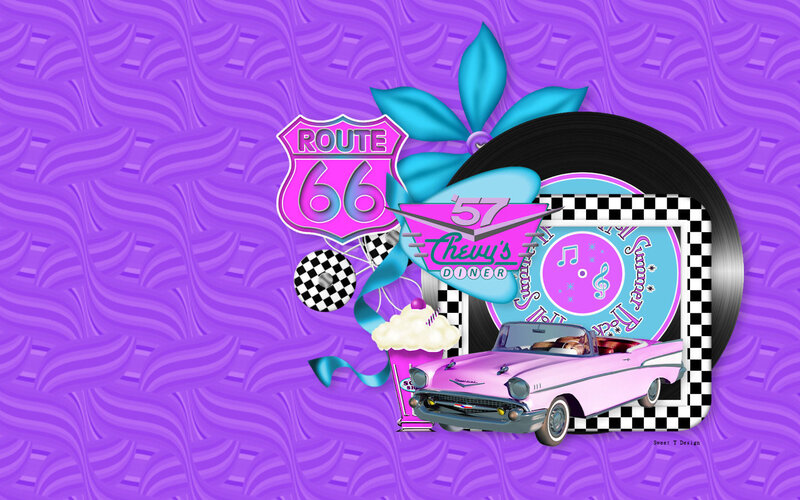 Pink Convertible Car