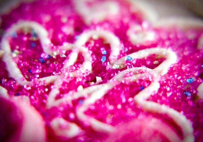 Pink Cookie with Sprinkles