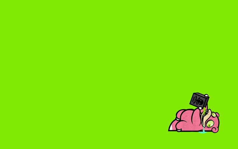 Pink creature with camera