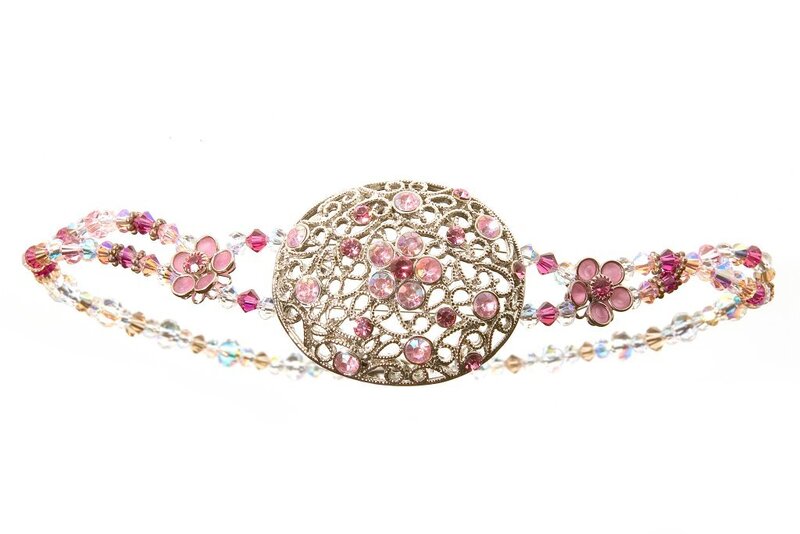 pink crystal bracelet