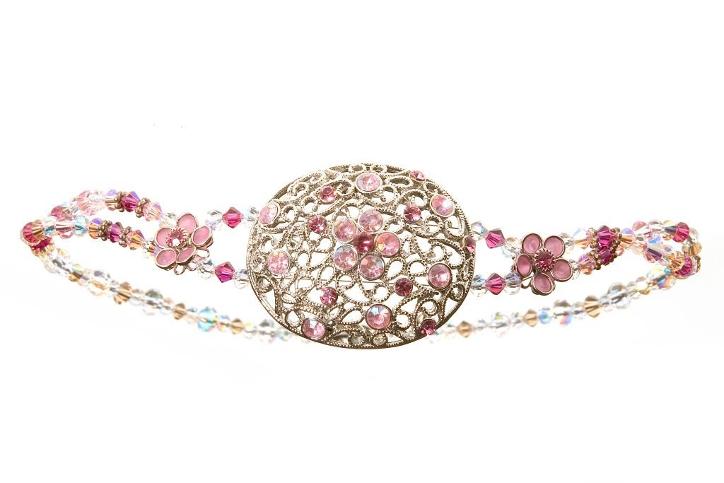 pink crystal bracelet