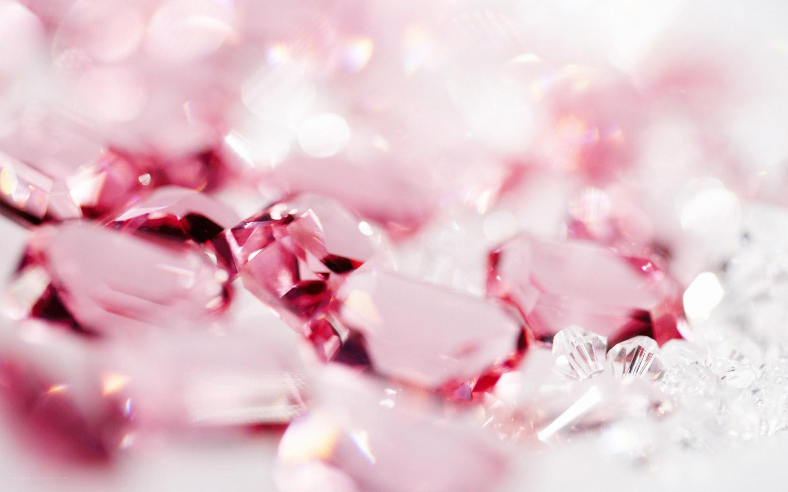 pink crystal gemstones