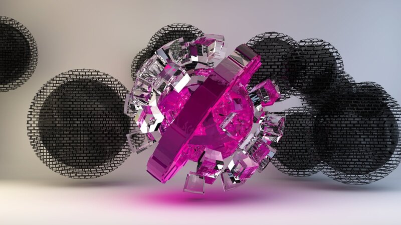 Pink Crystal Structure