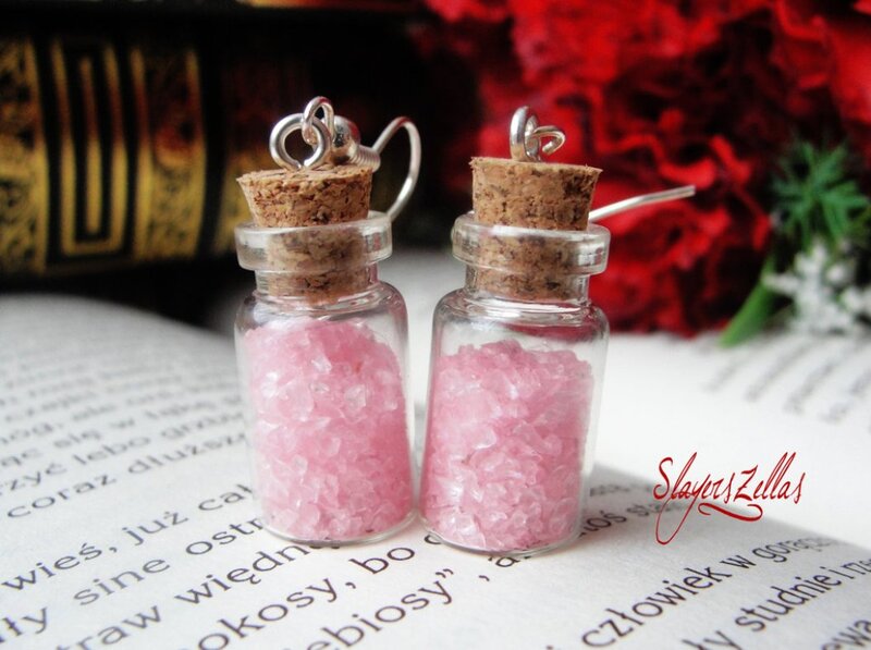 Pink Crystal Vials