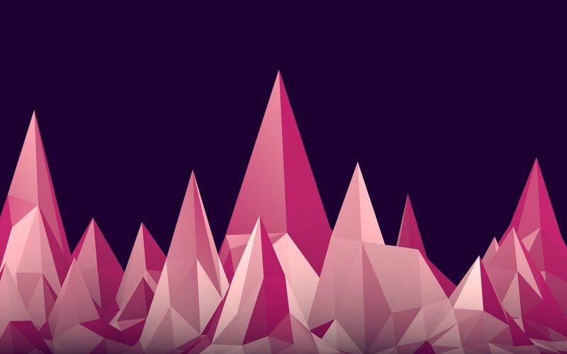 Pink Crystalline Mountains — Purple