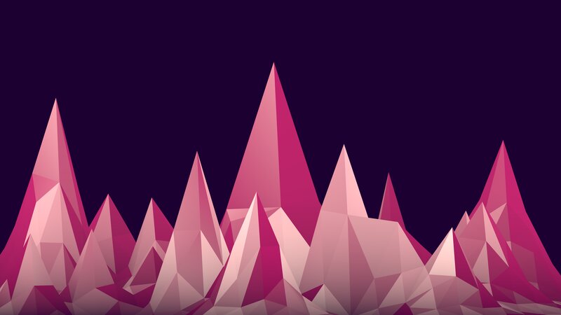 Pink Crystalline Mountains