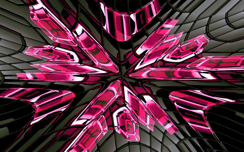 Pink Crystalline Structure