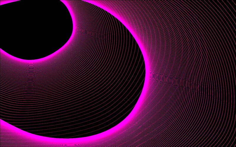 Pink Curved Lines