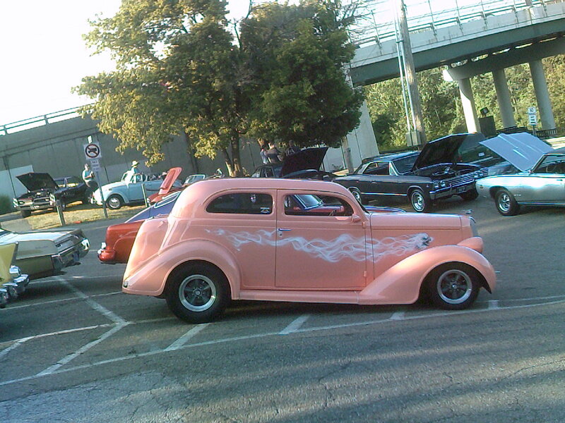 Pink Custom Car — Outdoor, Afternoon