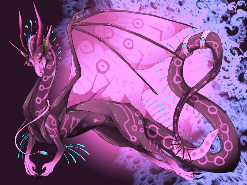 Pink Cybernetic Dragon