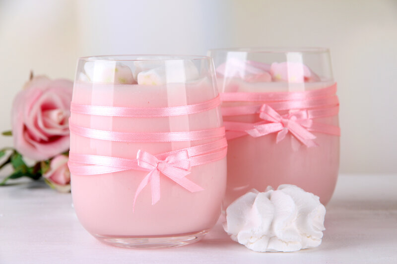 Pink Dessert Drinks