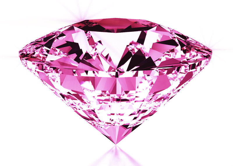 Pink Diamond Gemstone — Shiny