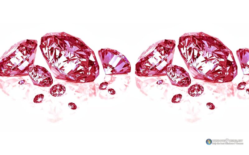 Pink Diamonds on White